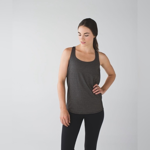 Lululemon Wild Tank Top Heathered Black / Grey Size 6 - Picture 6 of 15